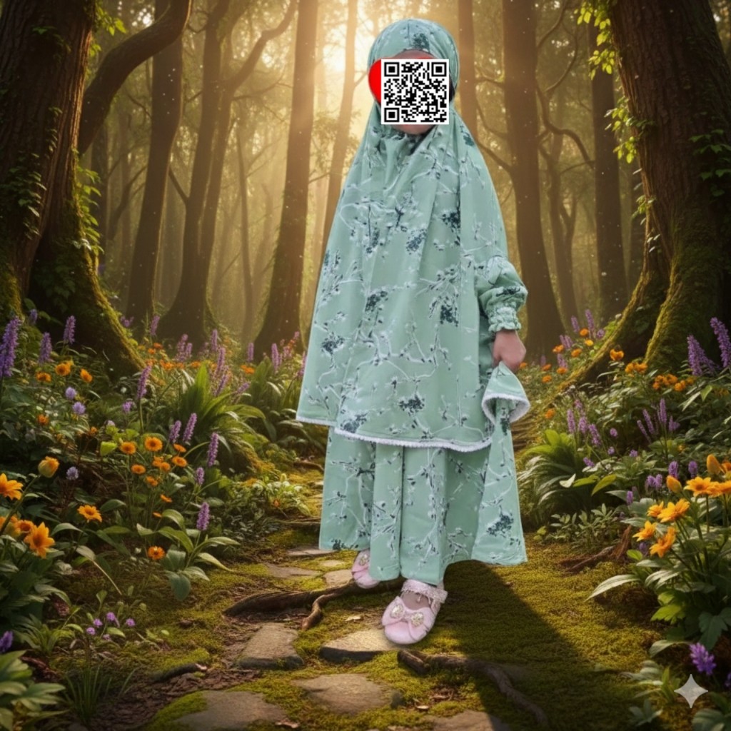 Kids Cherry Khimar Set  KCK108