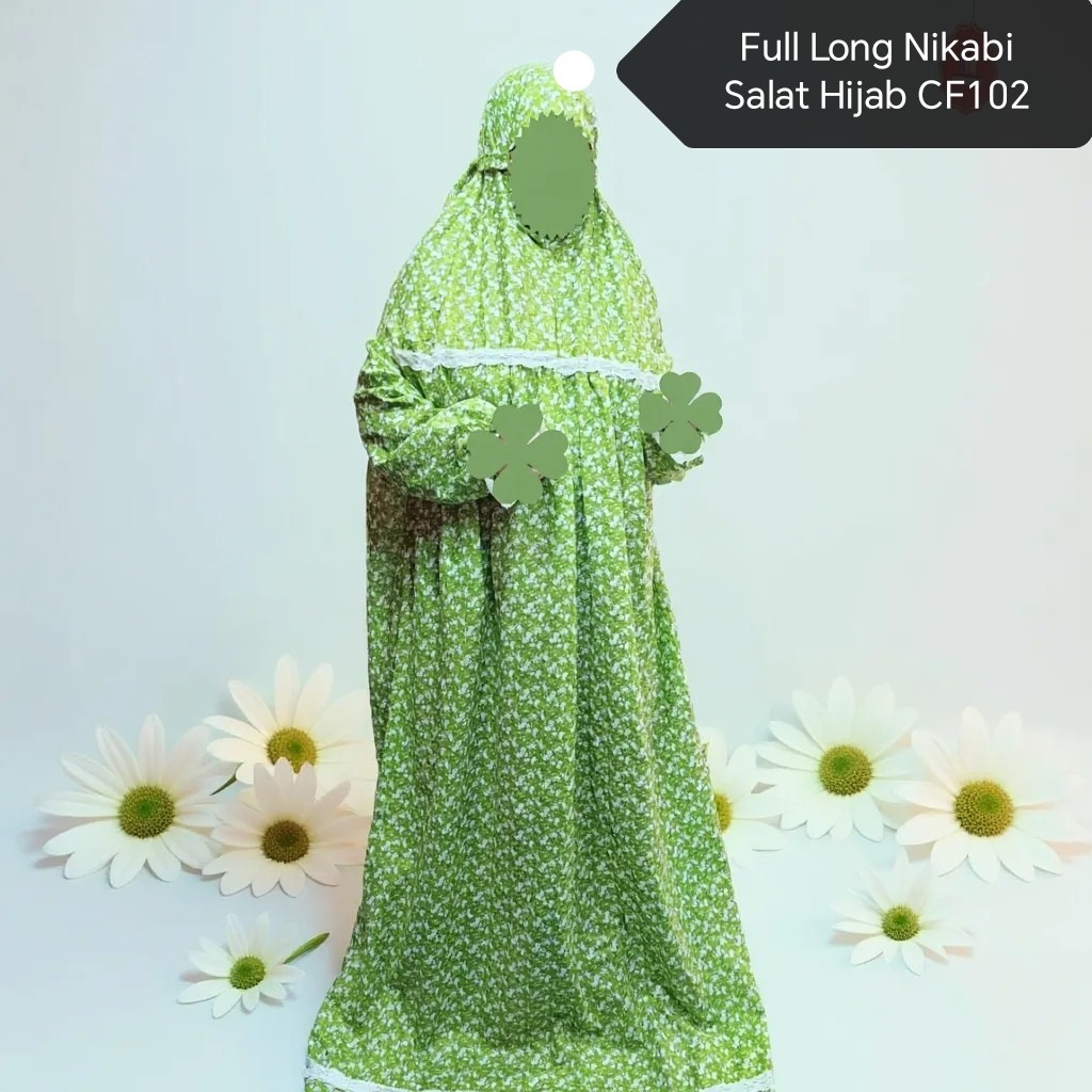 Full Long Nikabi Salat Hijab CF102