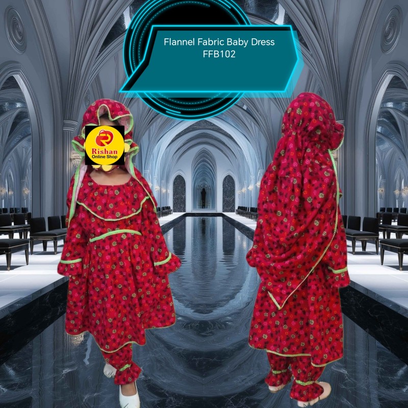 Flannel Fabric Baby Dress FFB102