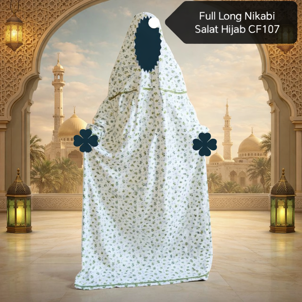 Full Long Nikabi Salat Hijab CF107
