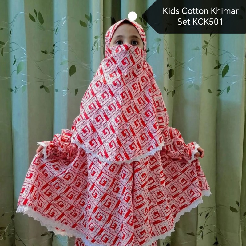 Kids Cotton Khimar Set  KCK501